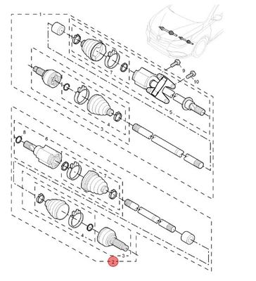 Partes para automóviles rodamiento de bolas OE 10163431 para MG 5/MG5-17/MG-GT/Roewe 350 Partes de chasis para automóviles