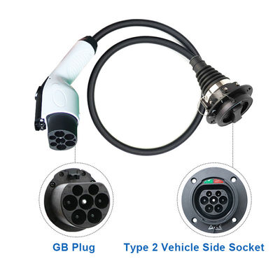 90% EV Tipo1 Tipo2 Adaptador GB/T 32A 1Fase 3 Fase Schuko para la carga de automóviles eléctricos