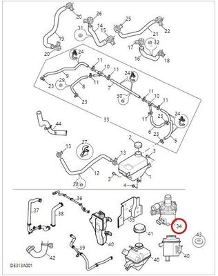 Bomba de agua eléctrica de metal original para Maxus G10 T60/T70 T90 G20 D90 2020- C00100232