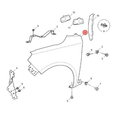 3kg Proporcionar piezas de repuesto del coche derecho delantero para MG3/MG3-14 10059578